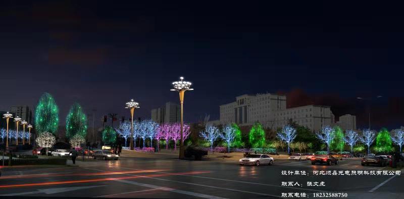 承德市平泉建设局节日亮化工程图2