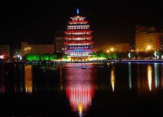 塔楼夜景照明效果图