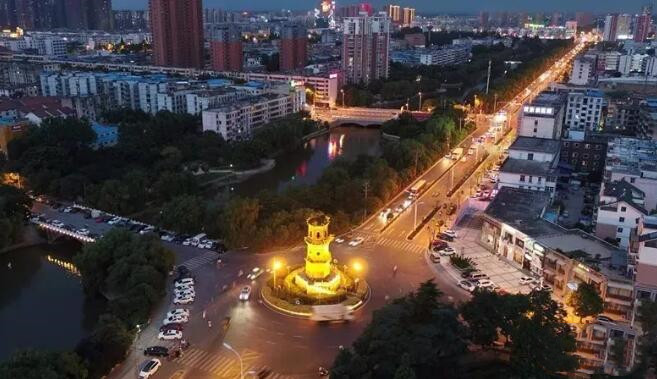 奎星楼路口亮化夜景